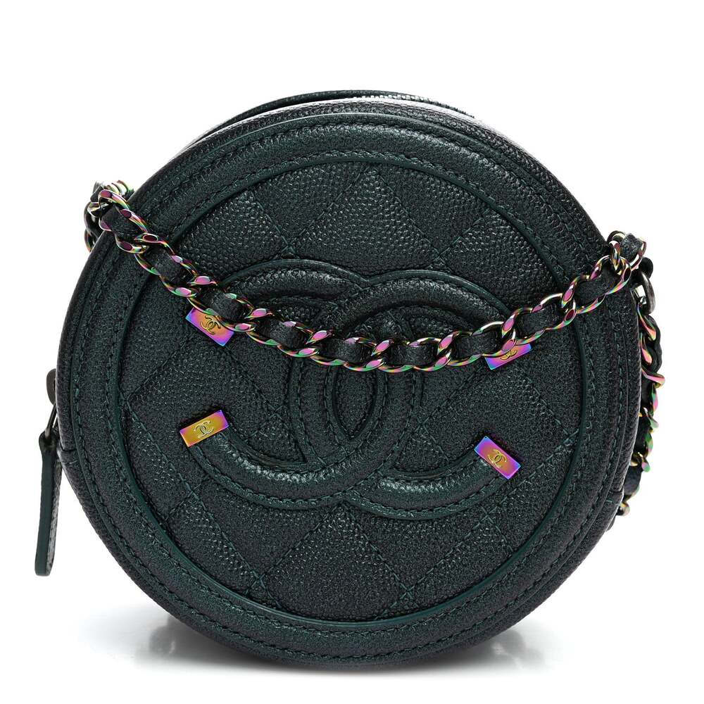 Chanel Iridescent Caviar Quilted Round #320320C18B